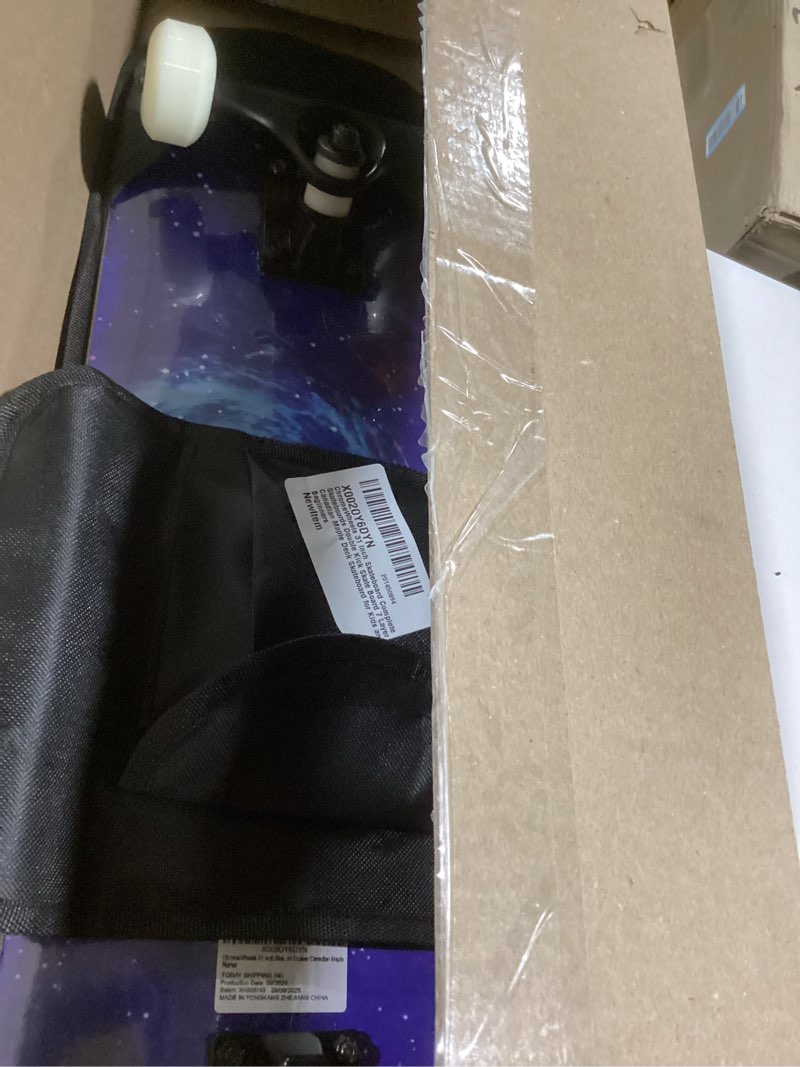 Condition photo showing Good Condition for ChromeWheels 31 inch Skateboard Complete Skateboards Double Kick Skate Board 7 Layer Canadian Maple Deck Skateboard for Kids and Beginners Starry Sky#3