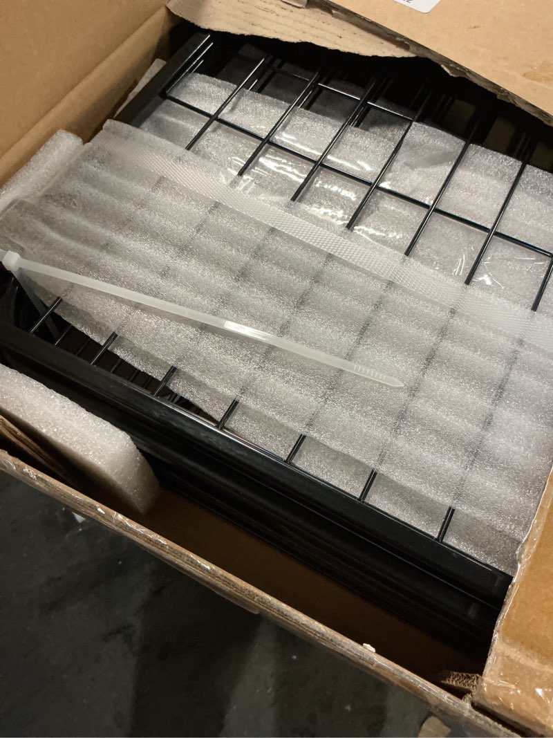 Condition photo showing Good Condition for Dog Playpen Indoors - 8 Panels 24" Playpens Indoor Safety Design Without Stakes, Threshold Free Door Ease to Access, Portable Fence Ground Anchors for Outdoor, Yard and RV Camping