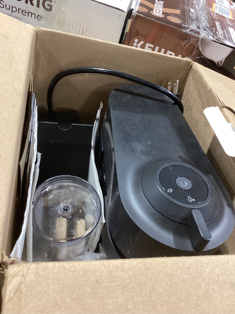 Condition photo showing As Is for Nespresso Vertuo Pop+ Coffee and Espresso Machine by De'Longhi, Liquorice Black Machine Only Liquorice Black