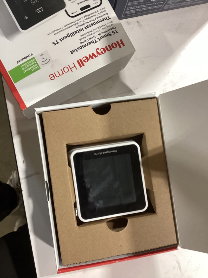 Condition photo showing Good Condition for honeywell home rth8800wf2022, t5 wifi smart thermostat, 7 day-programmable touchscreen, alexa ready, geofencing technology, energy star, c-wire required 3.5 x 3.5 inches (1-pack)