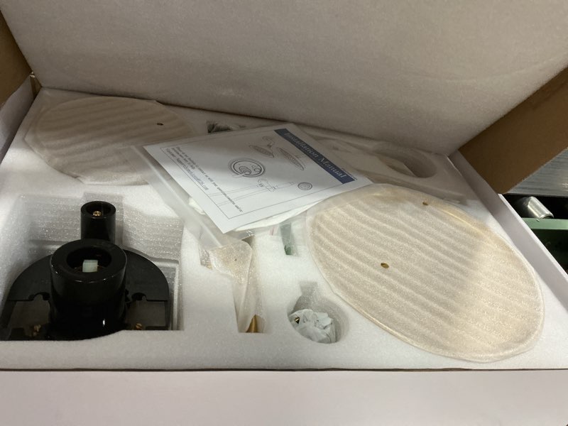 Condition photo showing Good Condition for dual antique shower head system: 9" ceiling mounted rain head & 6" wall mount vintage rainfall and handheld spray faucet sets, 3 way diverter brass valve with trim kit, gold gold 3 mode shower
