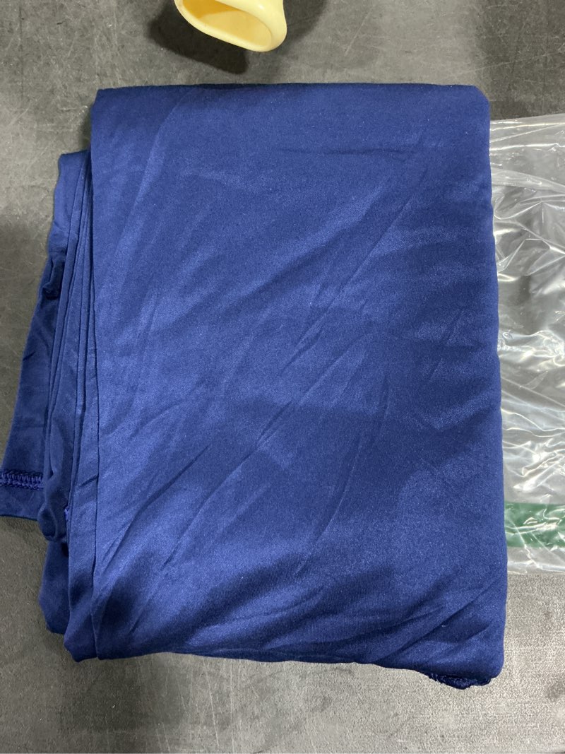 Condition photo showing Good Condition for Navy Blue Arch Backdrop Cover for Wedding, 6FT Navy Blue Arch Cover Stretchy Backdrops, Double-Sided Arch Stand Covers for Wedding Ceremony, Baby Shower, Birthday Party Decoration