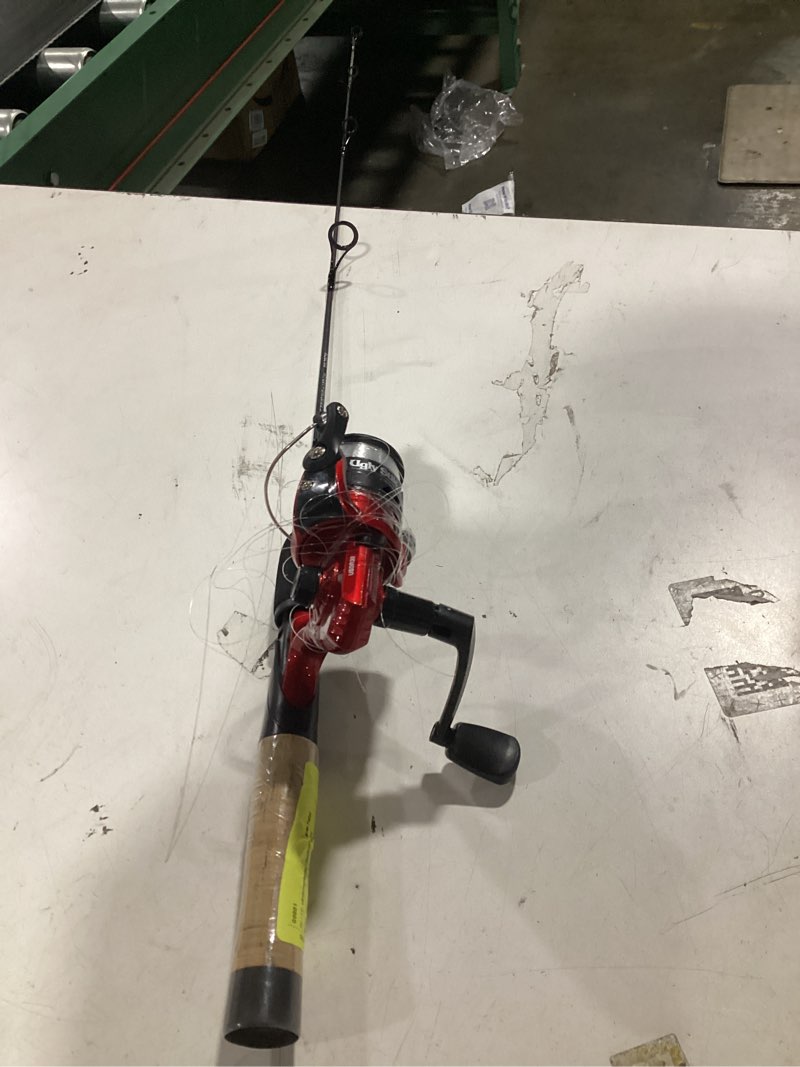 Condition photo showing As Is for dock runner spinning fishing rod and reel combo, 3 foot medium actiondock