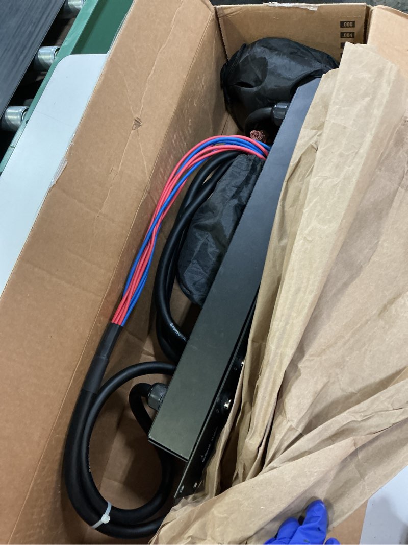 Condition photo showing As Is for amima 1u 8-channel xlr male to female color-coded patch pane (1.6 ft cable) patch side male 1.6 ft cable