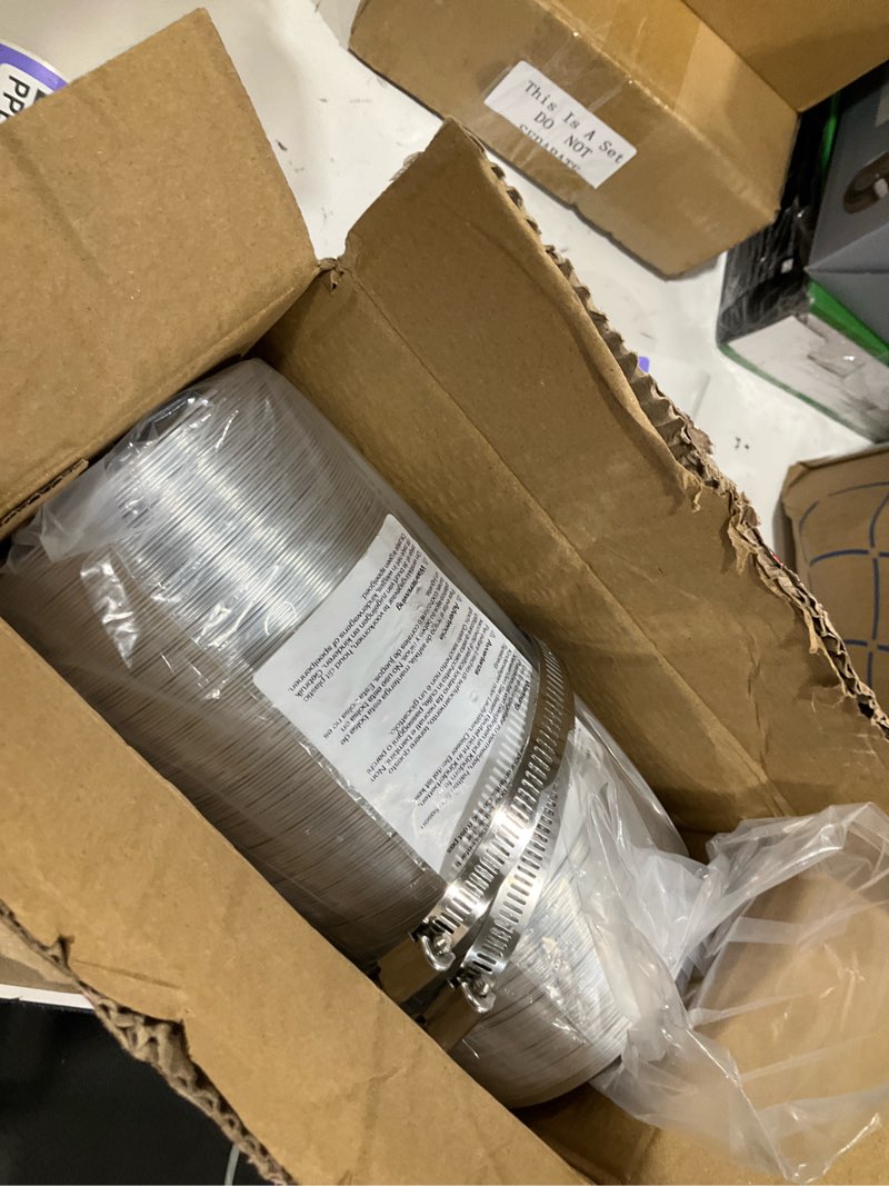 Condition photo showing New/Like New for VIVOSUN 4 Inch 16 Feet Non-Insulated Flex Air Aluminum Ducting for HVAC Ventilation with 2 Stainless Steel Clamps 4" x 16FT Silver