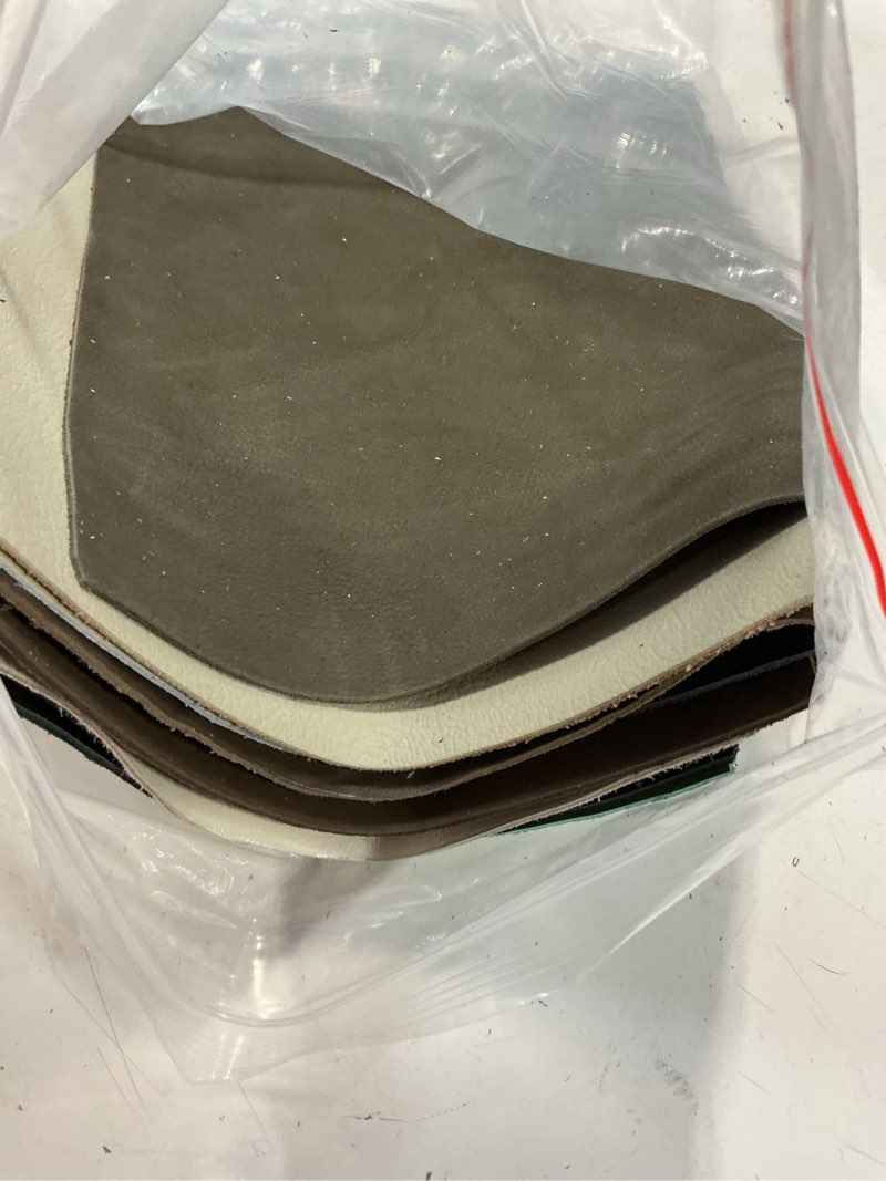 Condition photo showing As Is for Amylove 30 Pcs Genuine Leather Scraps for Craft 12 x 7.8 Inch Tooling Leather Sheets Material 5lb(Multicolor)