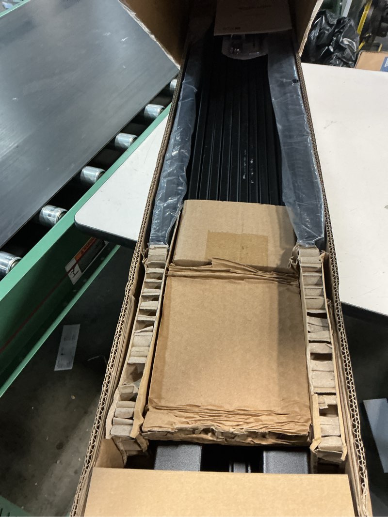 Condition photo showing New/Like New for amazon basics sturdy heavy-duty non-slip platform bed frame, steel slats support, noise free, easy assembly, no box spring needed, 14 inch storage height, queen size, black queen 14"h