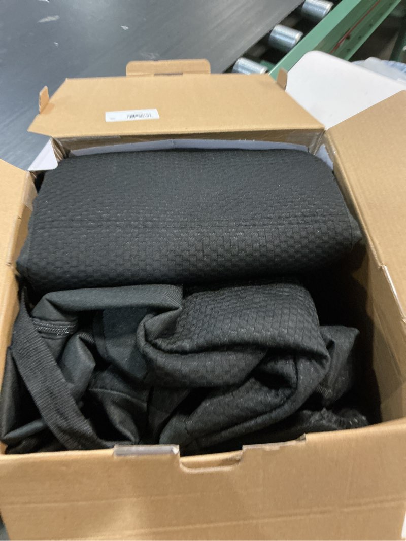 Condition photo showing As Is for genuine dickies 2-piece black puncture-resistant front car, truck, suv seat covers, protect from pets, universal fit