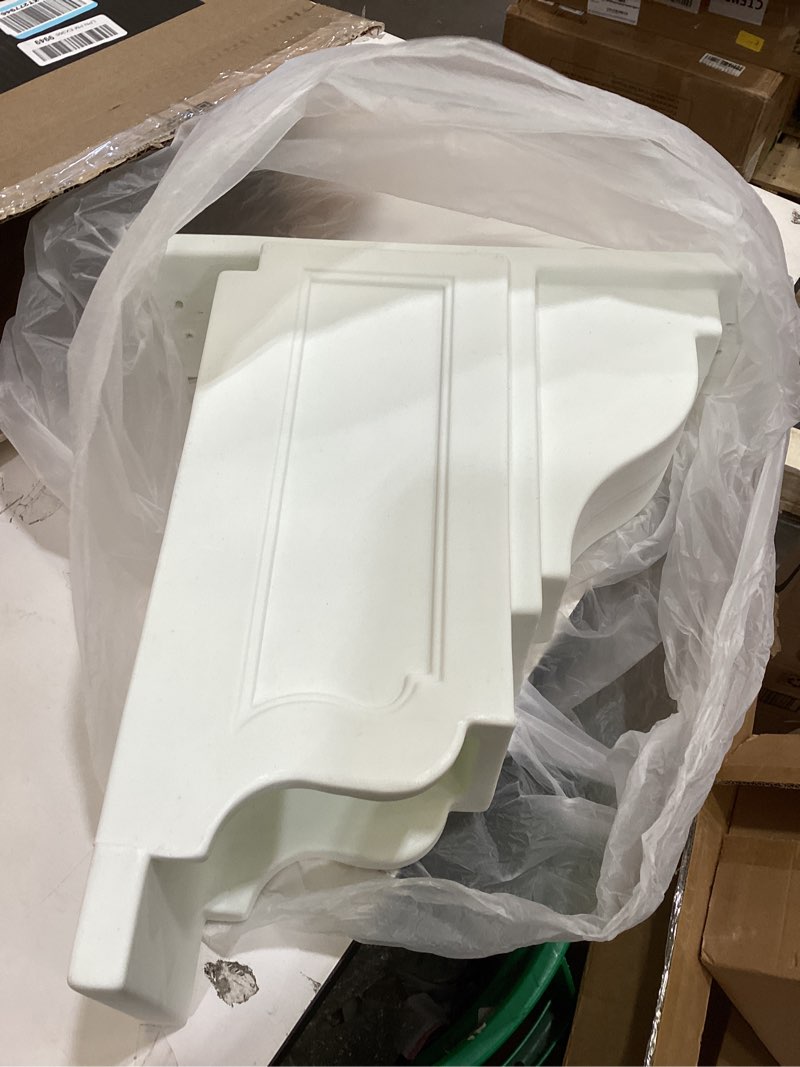 Condition photo showing As Is for mayne dover single arm mail post - white - 25.5in x 8in x 56.5in. - standard post, arm & hardware kit included (5810-w).incomplete