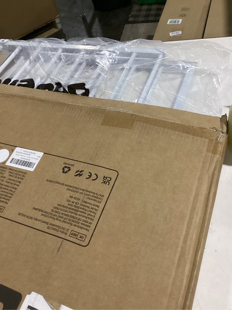 Babelio 29.7-46.5" No Bottom Bar Baby/Dog Gate for Stairs, House and Doorways, Auto Close Safety Pet