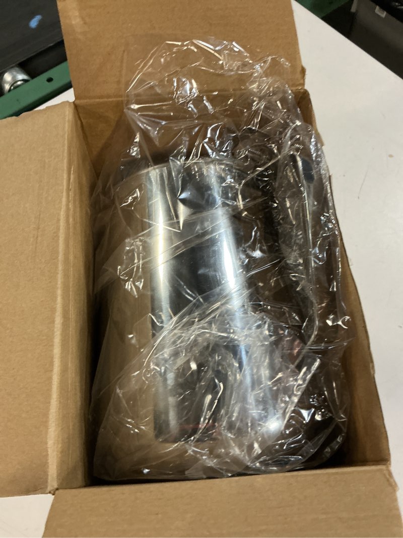 Condition photo showing New/Like New for 2 pcs 67 oz/ 2 l stainless steel pitcher with lid large capacity stainless steel metal water pitcher with handle milk frothing jug for coffee iced/hot tea latte art homemade beverages