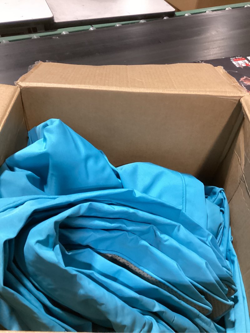Condition photo showing Good Condition for 14 piece outdoor patio waterproof cushion covers, fits 6-seat wicker rattan sectional couch chair furniture cover replacement set - fade-resistant patio cushion covers with zipper lake blue 25.6*25.6*4 inches