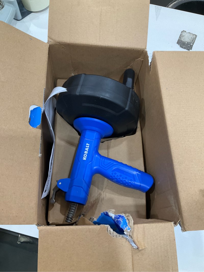 Condition photo showing Good Condition for kobalt 1/4-in x 25-ft high carbon wire hand auger for sink