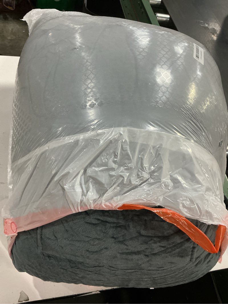 Condition photo showing As Is for SLIGUY Reading Pillow-Bed Rest Pillow with Detachable Neck Roll & Support Arm for Sitting in Bed Couch or Floor-Backrest Reading Pillow Adult Back Pillow for Reading/Watching TV/Gaming,Dark Grey Dark Grey Medium