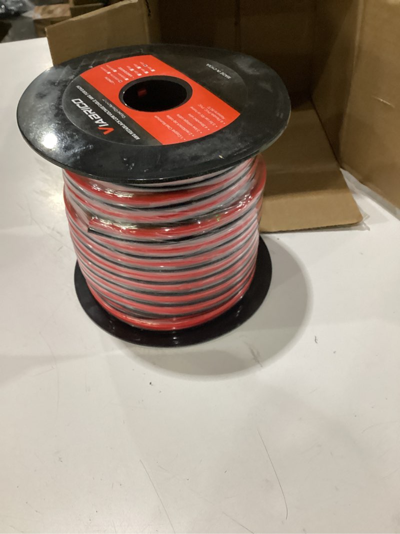 Condition photo showing Good Condition for viabrico 10 gauge wire 100ft, 2 conductors electrical wire red black cable, flexible/low voltage/pvc 10awg copper clad aluminum extension cord for speaker led strips automotive 12v/24v dc 100ft 10awg