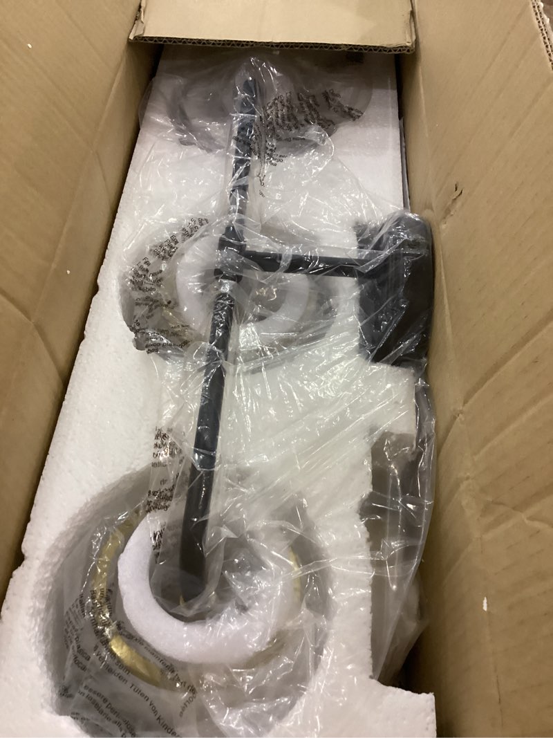 Black and Gold Bathroom Light Fixtures 3-Lights Vanity Lights with Clear Glass Shade Bathroom Vanity Light 14 Inch Wall Sconces(Exclude E26 Bulb)… Black and Gold 3 Light