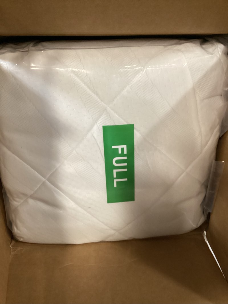 Condition photo showing Good Condition for sealy dreamlife 3” gel memory foam full mattress topper with 1” quilted cooling cover, sealycomfort gel foam, sealycool poly blend cover 4" full