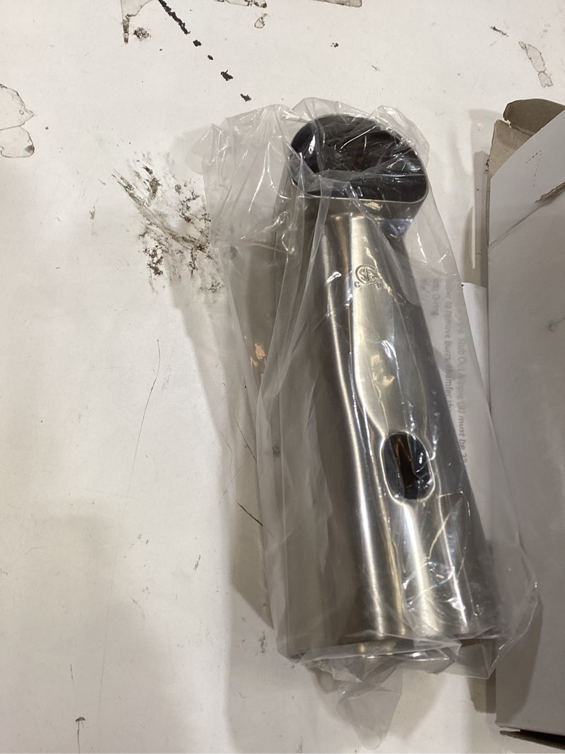 Condition photo showing Good Condition for sento nickel universal heavy durable metal bathroom tub spout without diverter, heavy duty metal bathtub faucet without shower diverter - 7 inches 1/2" ips inside thread, satin nickel ips satin nickel