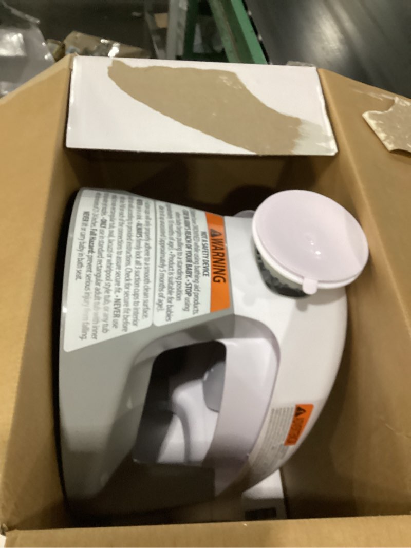 Condition photo showing As Is for Ingenuity My Bath Seat for Sit-Up Baby Bathing, Sure & Secure Suction Cups, ASTM Safety Tested & Approved, Backrest for Assisted Sitting, Easy Setup & Storage, Gray