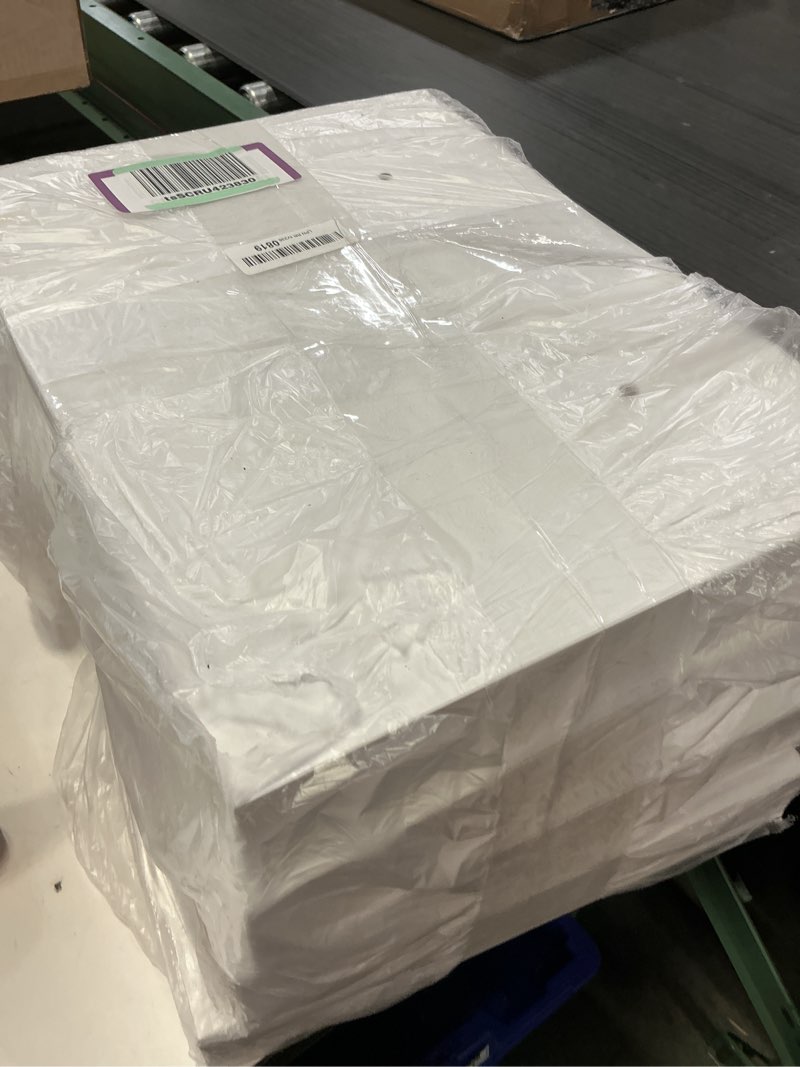 Condition photo showing Good Condition for heimlove 12 inch deep floating shelves, 16 x 12 inches long wall shelf, large extra display shelf & storage shelf, rustic wood wall shelves for fireplace mantel, white - 2pack 16"w x 12"d x 2"h, set of 2 white