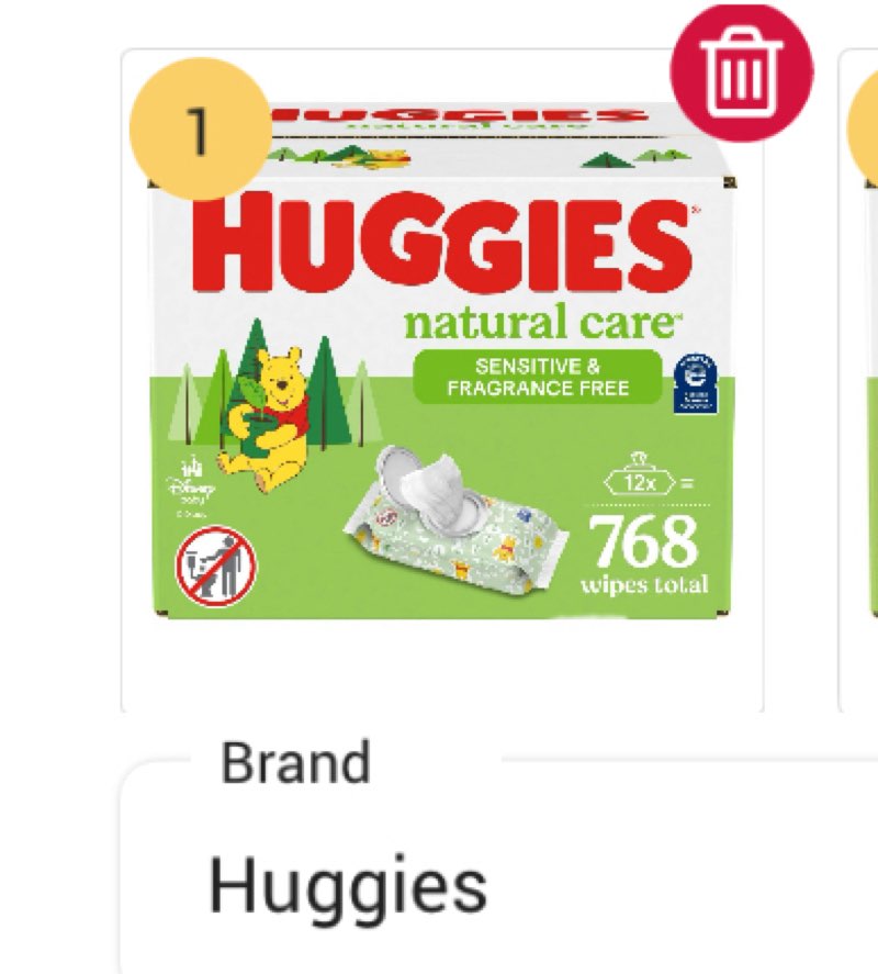 Huggies Natural Care Sensitive Unscented Baby Wipes - 768ct