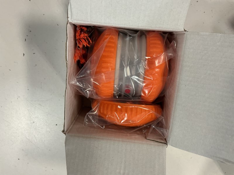 Condition photo showing Good Condition for interactive dog toys, random path electric automatic moving and rolling dogs toy with rope for small medium large dogs, motion-activated dog stimulation toy for boredom relief (orange)