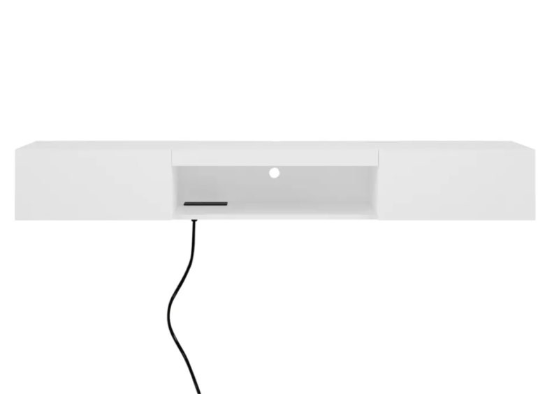Wall Mounted Floating 65? TV Stand with 16 Color LEDs
