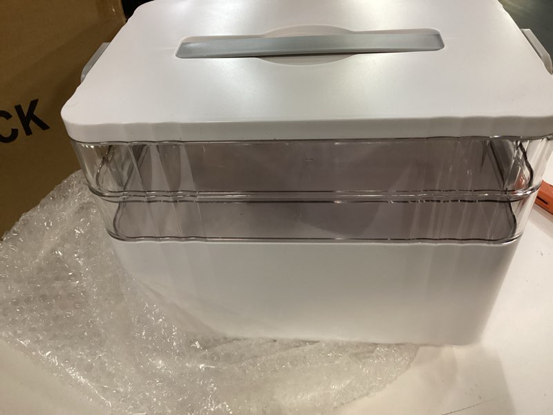 arstpeoe 3-tier medicine organizer - portable medicine cabinet with plastic handle, multipurpose med