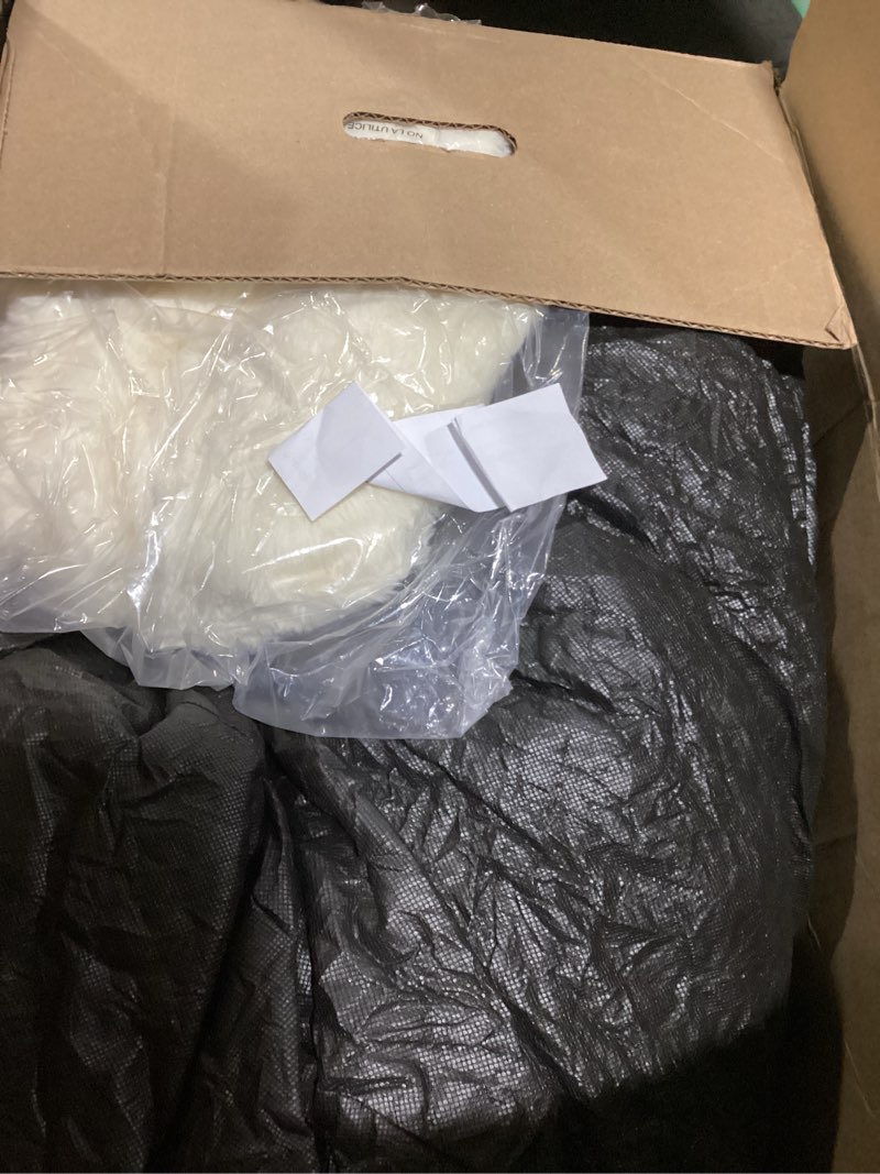 Condition photo showing Good Condition for Hobestluk 3ft Bean Bag Chairs for Adults Large Beanbag Chair with Plush Faux Fur Cover Big Bean Bag Chair for Living Room Bedroom Dorm Office - White(36” x 36” x 22”) 3FT - 36” x 36” x 22” White