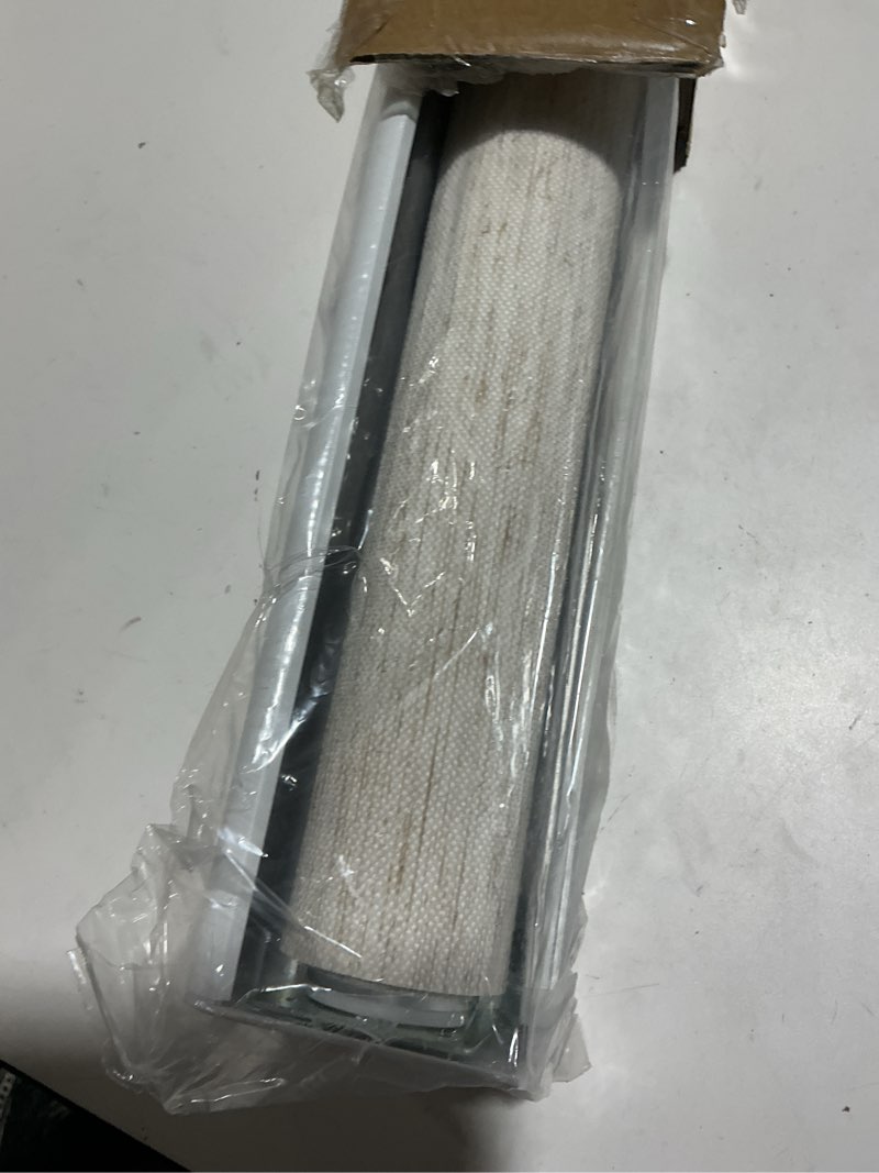 Condition photo showing Good Condition for persilux cordless roller window shades light filtering roller shades for indoor windows, natural woven uv protection privacy roller window blinds for home office (cream 20" w x 72" h) 20"w x 72"h cream (light filtering)