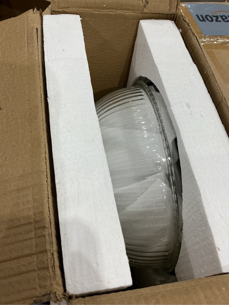 Condition photo showing Good Condition for 8pc ribbed glass mixing bowls with leakproof airtight lids - bpa-free meal prep stackable space saving nesting, kitchen baking food storage & serving containers - microwave, freezer, dishwasher safe.