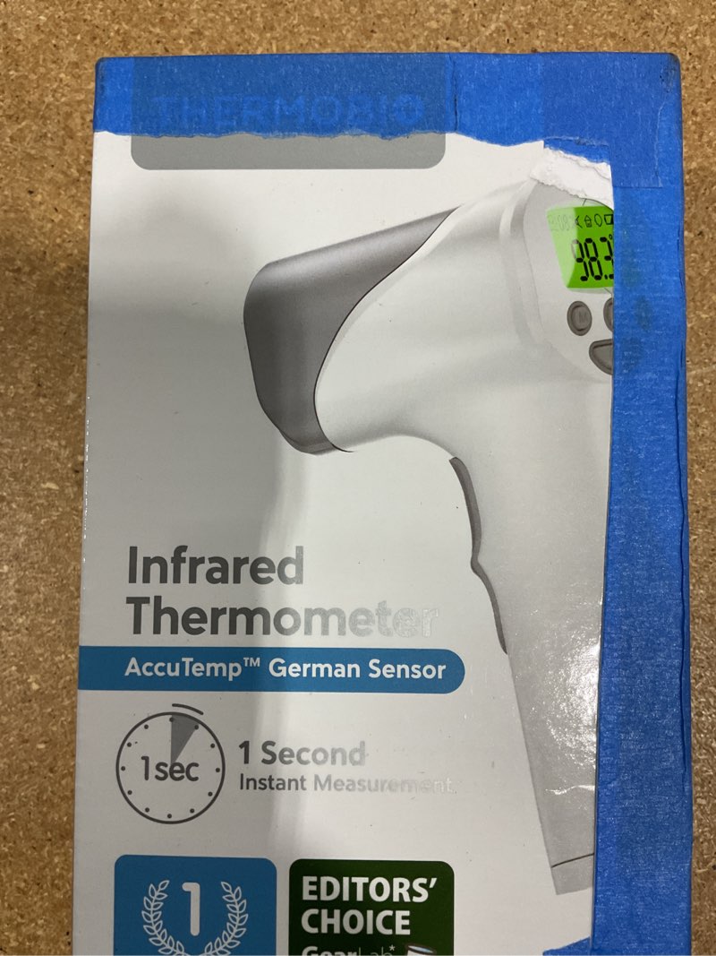 Condition photo showing New/Like New for medical grade fsa-hsa eligible heavy duty touchless infrared forehead thermometer, for adults & baby digital thermometer gun, 1s instant results gray