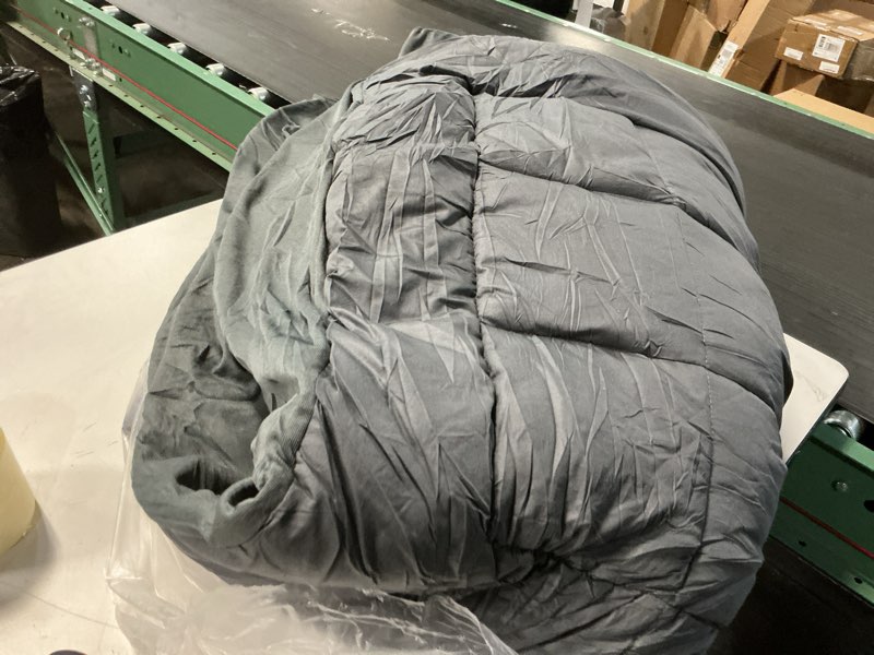Condition photo showing As Is for SLEEP ZONE Waterproof Mattress Protector Pad Twin Machine Washable, Breathable Mattress Topper with Deep Pockets, All-Season Use, Hotel Quality (Twin, Grey) Gray Twin ( similar 