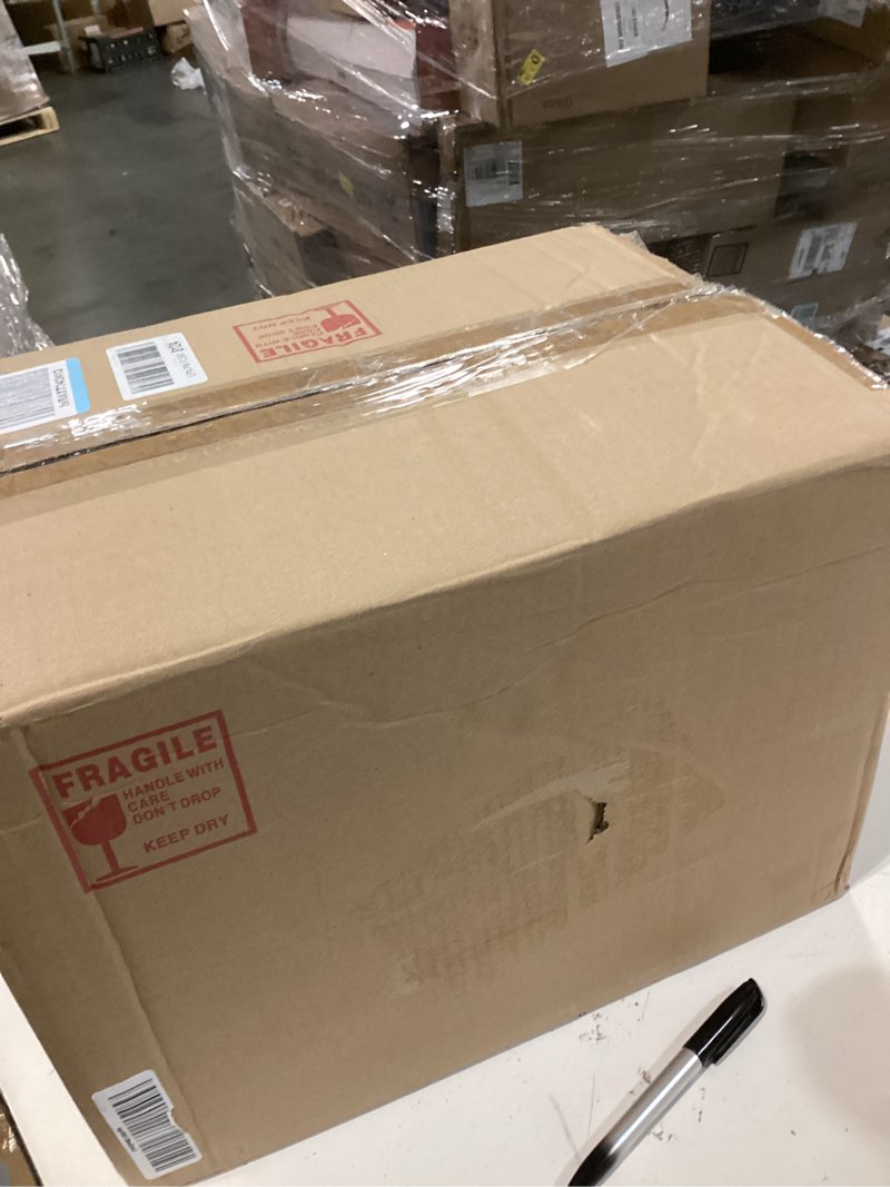 Condition photo showing As Is for Seeded Glass Pendant Light Modern Black 1 Light Single Dome Pendent Lighting Fixtures for Kitchen Island Dining Room Hallway, Dia 9 Inch, E26, UL Listed Black-Seeded