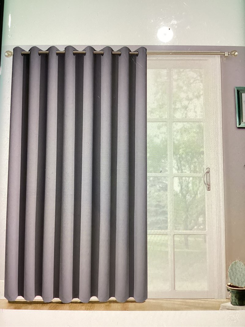 Black out  patio curtains 100x84” for sliding door extra wide 