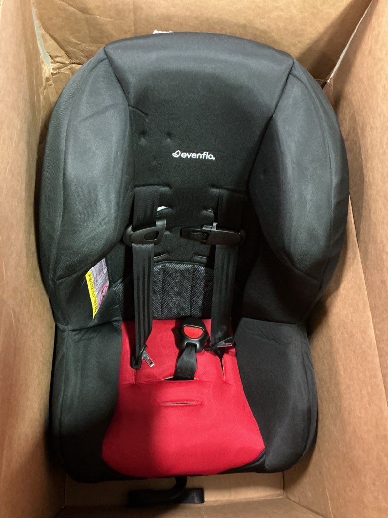 Condition photo showing As Is for Evenflo Tribute LX Convertible Car Seat (Jupiter Red)