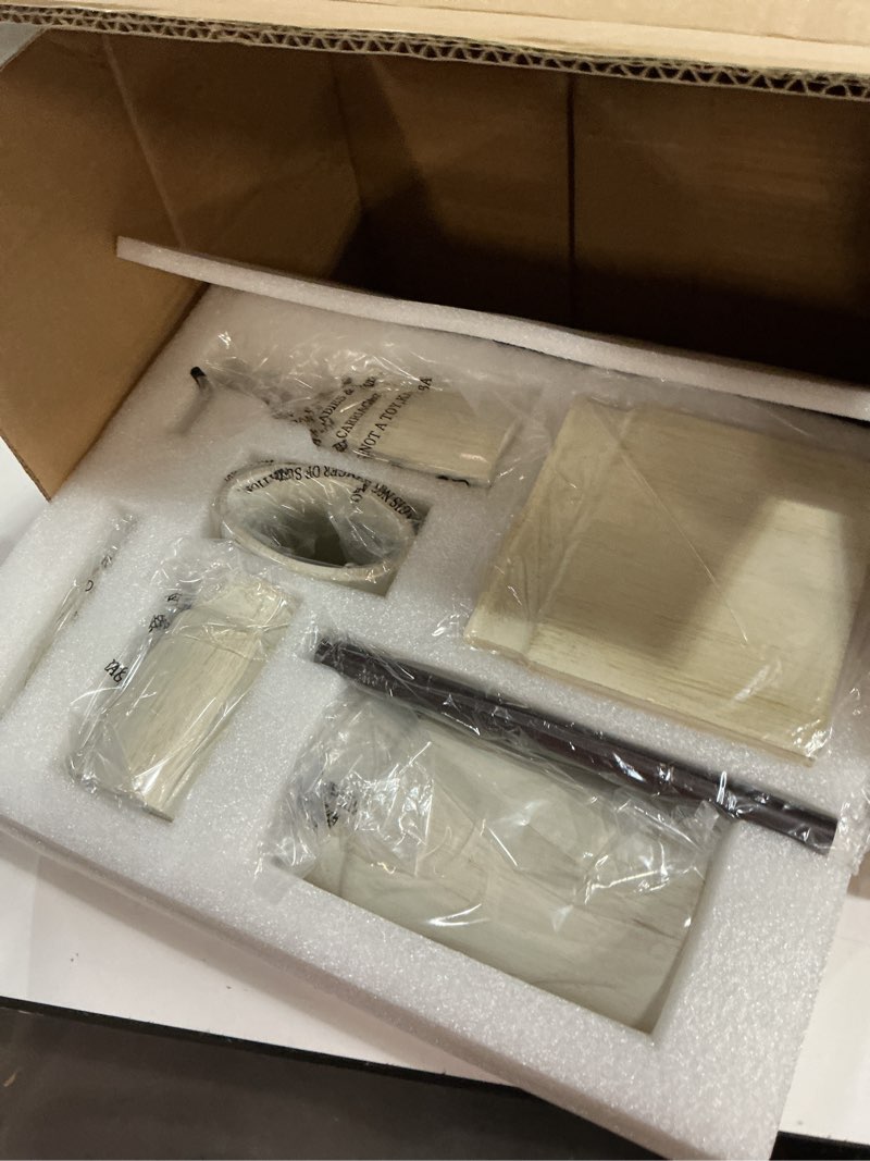 Condition photo showing New/Like New for creative scents rustic luxe bathroom accessory set - 6 piece modern bathroom sets accessories features: toilet brush and holder, tissue cover, soap dispenser, toothbrush holder, soap dish & tumbler 6 piece set