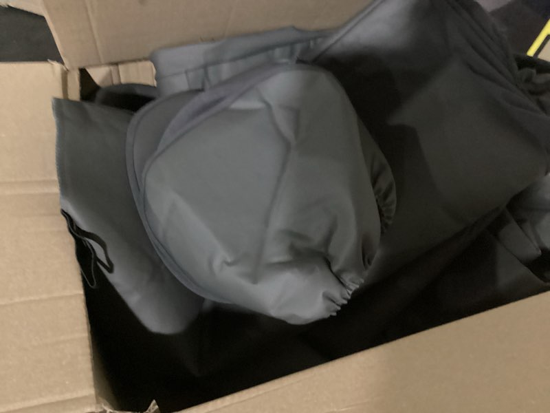 Condition photo showing Good Condition for bdk polypro car seat covers full set in solid charcoal – front and rear split bench seat covers for cars, easy to install, accessories for auto trucks van suv solid gray