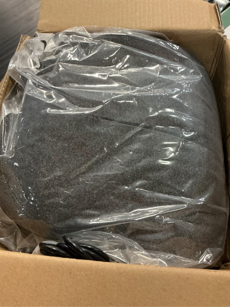 Condition photo showing New/Like New for 3-in-1 electric lumbar support pillow with heat, vibration and traction, triple fusion low back massager for pain relief deep tissue, ergonomic memory foam lumbar support massager for car/bed/office