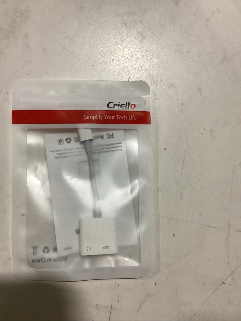 Condition photo showing New/Like New for USB C to 3.5mm Headphone and Charger Adapter, Type C to Aux Jack Dongle Cable Cord with PD Fast Charging for iPhone 15/16/17 Pro/Max/Plus, iPad, Samsung Galaxy S23/S24 Ultra, Note 20(1-Pack) White 1 Pack