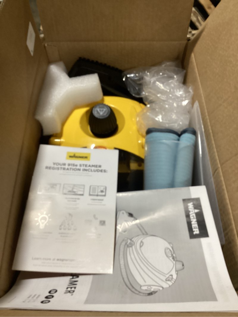 Condition photo showing Good Condition for Wagner Spraytech 0282014 915e On-Demand Steam Cleaner & Wallpaper Removal, Multipurpose Power Steamer, 18 Attachments Included (Some Pieces Included in Storage Compartment) For Floor 915 Steam