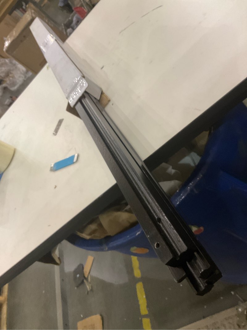 Condition photo showing As Is for Falling in Art 65" A-Frame Tripod Easel Stand, Wooden Display Easel with Adjustable Canvas Holder, Floor Easel for Wedding Signs, Posters, Paintings, Artwork(Black) 1 Pack 1 pack black