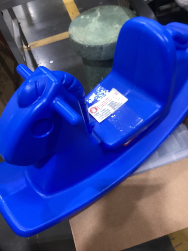 Condition photo showing Good Condition for little tikes rocking horse blue, 33.00 l x 10.00 w x 17.50 h inches