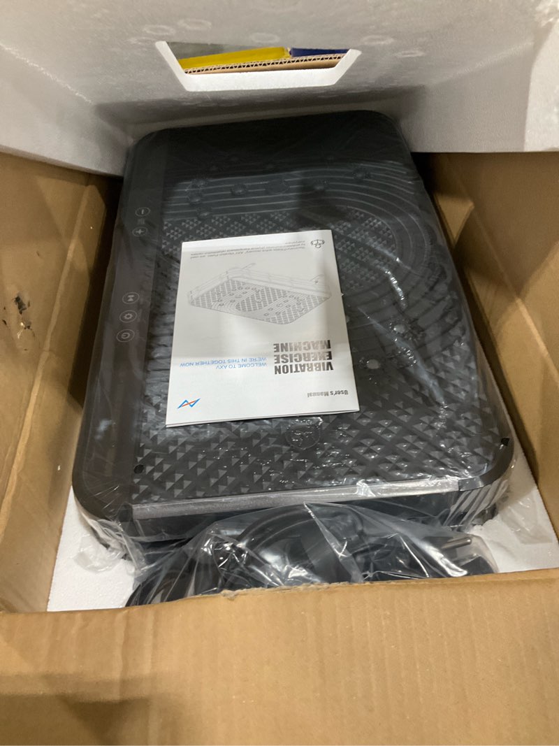 Condition photo showing Good Condition for AXV Vibration Plate Fitness Platform Exercise Machine Vibrating Shaking Full Body Shaker Workout Vibrate Stand Shake Board Sport Gym for Weight Loss Fat Burner for Women Men SLIM-BLACKGRAY