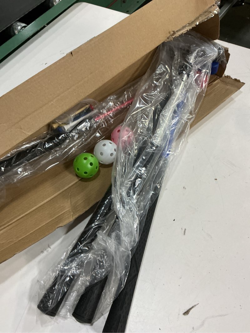 Condition photo showing Good Condition for THIODOON Golf Putters for Men and Women Two-Way Kids Putter Mini Golf Putter for Right or Left Handed Golfers Adjustable Length Golf Putter Suitable for Children, Teenagers and Adults Red+Blue+Black+Silver Putters & 6 Golf Tees & 6 Balls 4 Pack