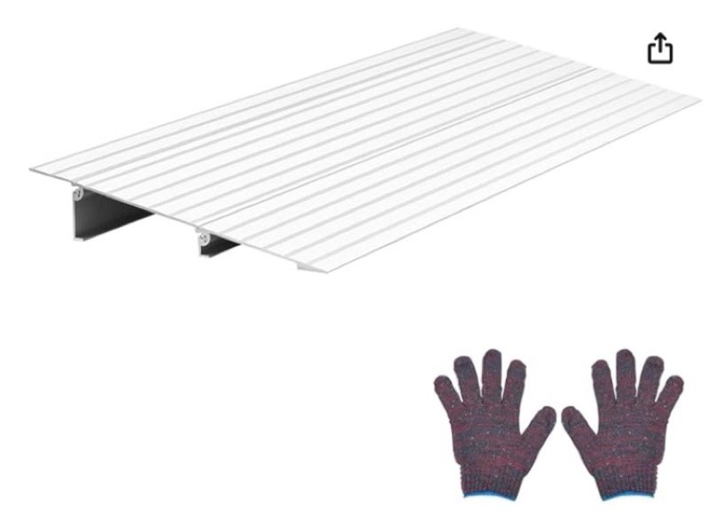 vevor door threshold ramp rise aluminum alloy threshold ramp rated 800 lbs load capacity, handicap ramps for home steps for wheelchair, scooters, power chairs, walkers, bicycle, tricycle
