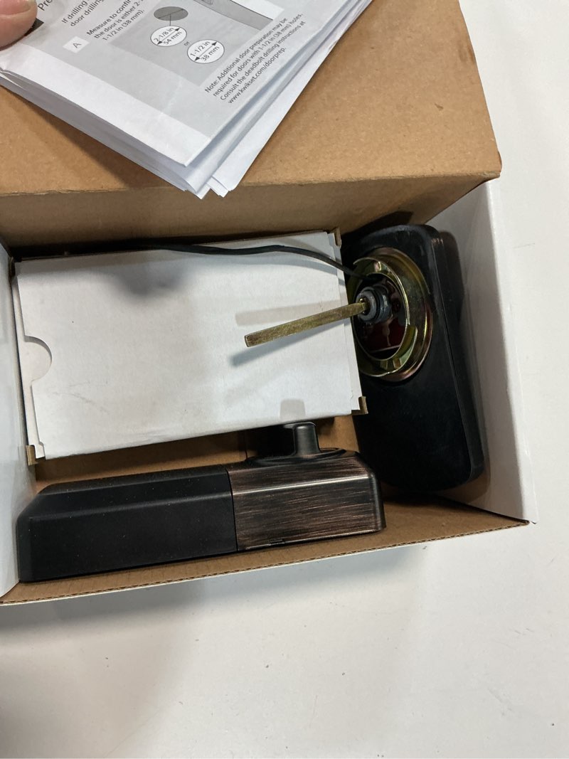 Condition photo showing As Is for Kwikset 250 TRS 11P SMT Power Keyless Entry Deadbolt  Bronze - Quantity 1