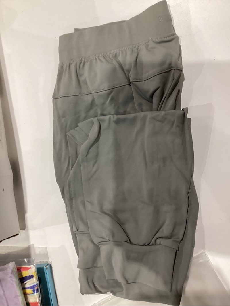 Condition photo showing Good Condition for Soothfeel Men's Joggers Pants with Zipper Pockets Stretch Lightweight Sweatpants Workout Gym Running Athletic Track Pants Men Small Light Grey