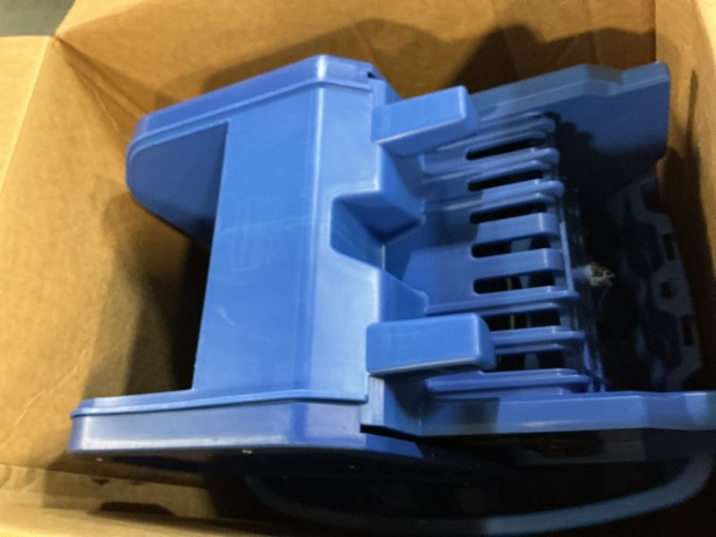 Condition photo showing New/Like New for rubbermaid commercial wavebrake 2.0 35 qt down-press mop bucket and wringer, blue, heavy duty mopping/cleaning for professional/janitorial use