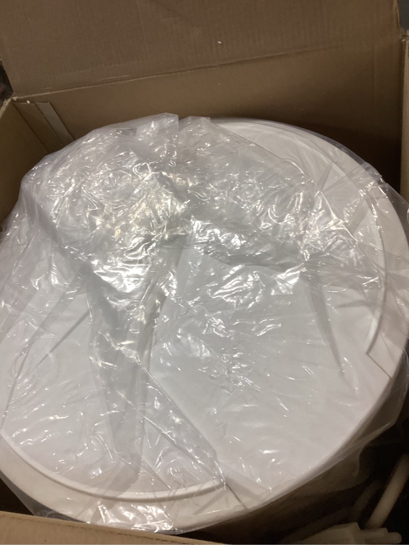 Condition photo showing As Is for Ultra Large Capacity Towel Warmer Bucket, Rapid Heating with Timer, One-Button Control, Safety Lock, Perfect for Home and Spa White